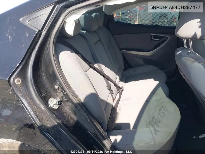 2013 HYUNDAI ELANTRA VIN 5NPDH4AE4DH387477 — фото 8