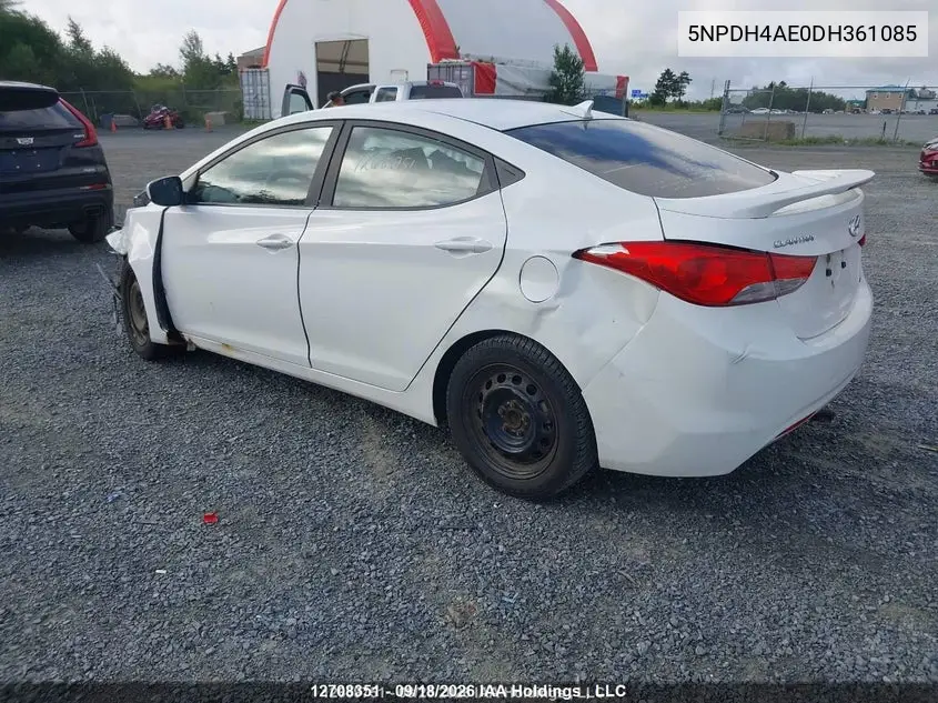 2013 HYUNDAI ELANTRA VIN 5NPDH4AE0DH361085 — фото 3