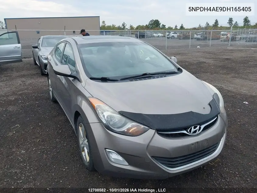 HYUNDAI ELANTRA 2013, VIN 5NPDH4AE9DH165405