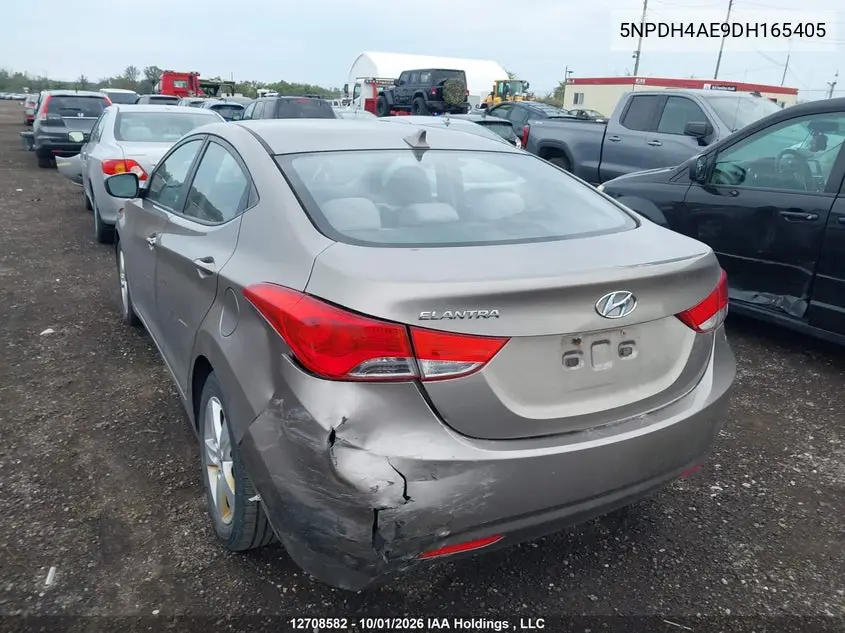 2013 HYUNDAI ELANTRA VIN 5NPDH4AE9DH165405 — фото 3