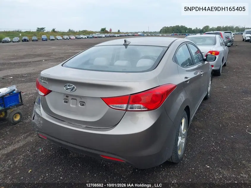 2013 HYUNDAI ELANTRA VIN 5NPDH4AE9DH165405 — фото 4