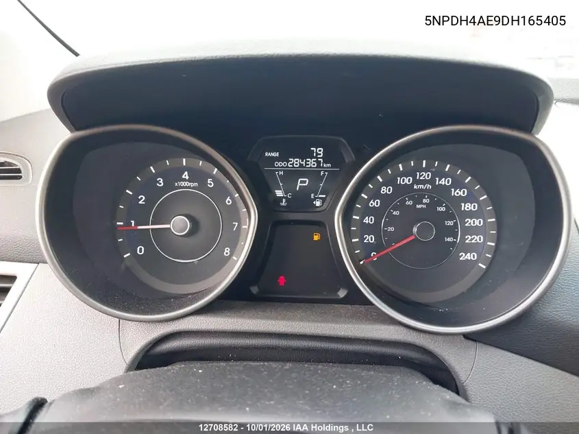 2013 HYUNDAI ELANTRA VIN 5NPDH4AE9DH165405 — фото 7