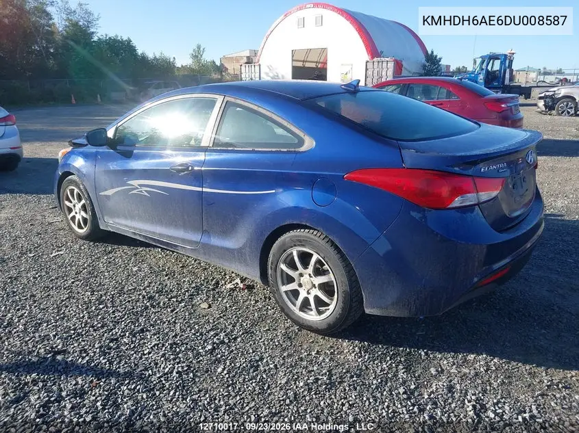 2013 HYUNDAI ELANTRA VIN KMHDH6AE6DU008587 — фото 3