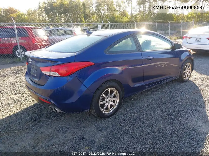 2013 HYUNDAI ELANTRA VIN KMHDH6AE6DU008587 — фото 4