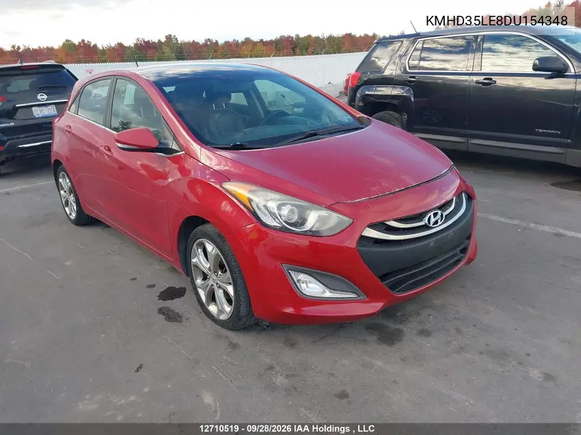 HYUNDAI ELANTRA 2013, VIN KMHD35LE8DU154348