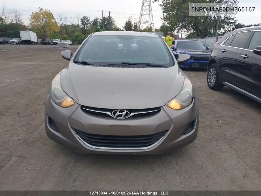 2013 HYUNDAI ELANTRA VIN 5NPDH4AE0DH365167 — фото 13