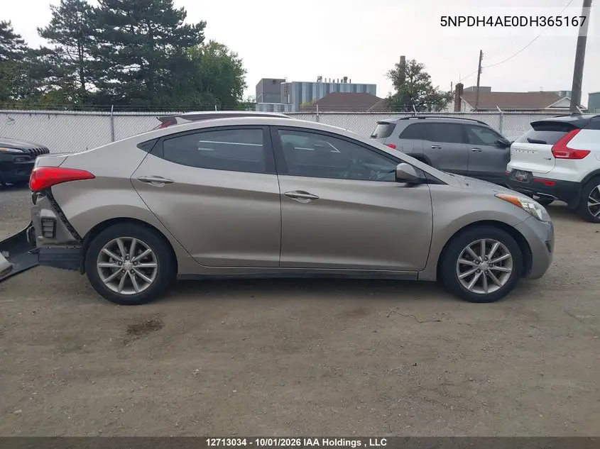 2013 HYUNDAI ELANTRA VIN 5NPDH4AE0DH365167 — фото 14