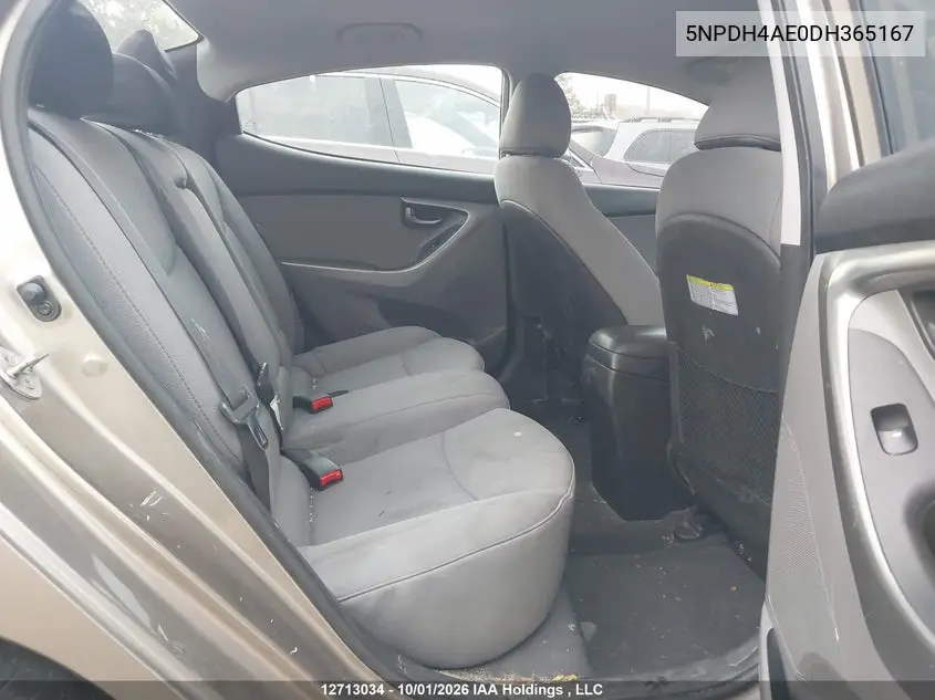2013 HYUNDAI ELANTRA VIN 5NPDH4AE0DH365167 — фото 8
