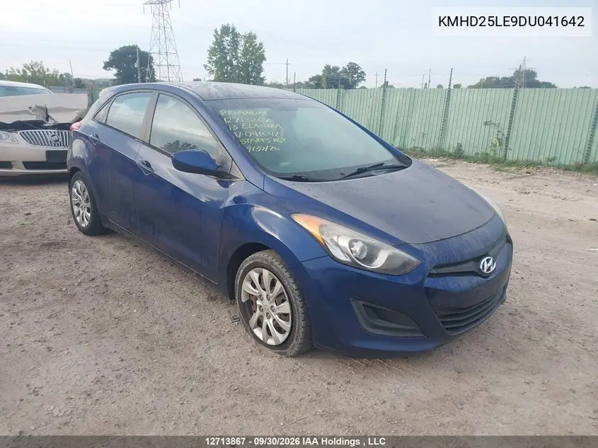 HYUNDAI ELANTRA 2013, VIN KMHD25LE9DU041642
