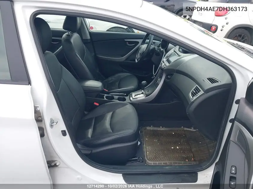 2013 HYUNDAI ELANTRA VIN 5NPDH4AE7DH363173 — фото 5