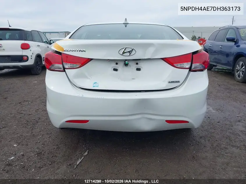 2013 HYUNDAI ELANTRA VIN 5NPDH4AE7DH363173 — фото 6