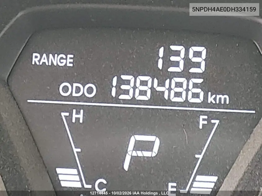 2013 HYUNDAI ELANTRA VIN 5NPDH4AE0DH334159 — фото 14