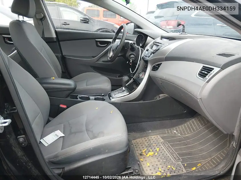 2013 HYUNDAI ELANTRA VIN 5NPDH4AE0DH334159 — фото 5