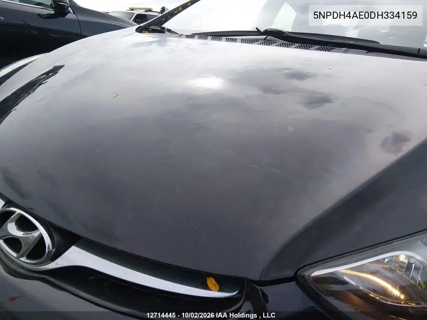 2013 HYUNDAI ELANTRA VIN 5NPDH4AE0DH334159 — фото 6