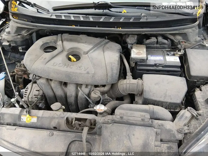 2013 HYUNDAI ELANTRA VIN 5NPDH4AE0DH334159 — фото 9