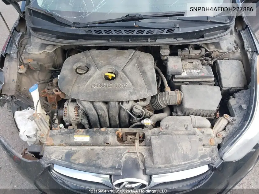 2013 HYUNDAI ELANTRA VIN 5NPDH4AE0DH227886 — фото 10