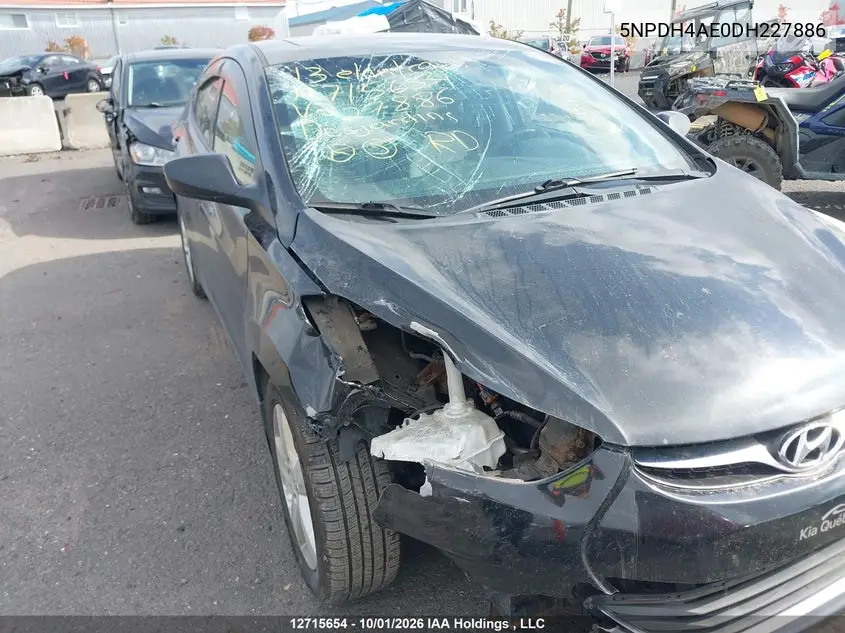 2013 HYUNDAI ELANTRA VIN 5NPDH4AE0DH227886 — фото 6