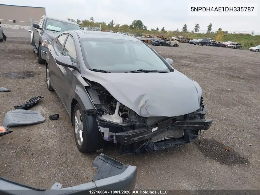 HYUNDAI ELANTRA 2013, VIN 5NPDH4AE1DH335787