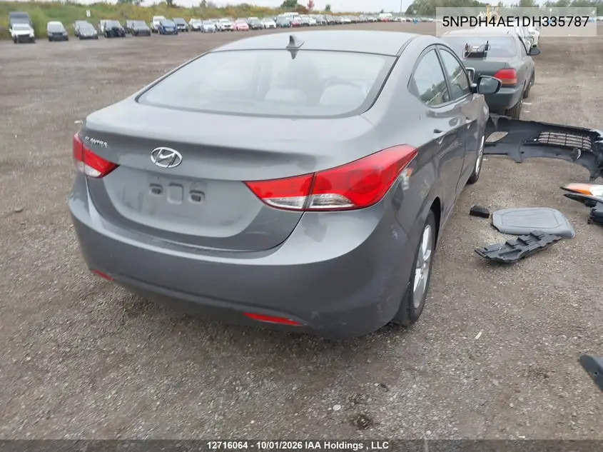 2013 HYUNDAI ELANTRA VIN 5NPDH4AE1DH335787 — фото 4
