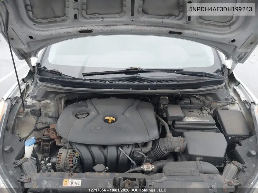 2013 HYUNDAI ELANTRA VIN 5NPDH4AE3DH199243 — фото 10
