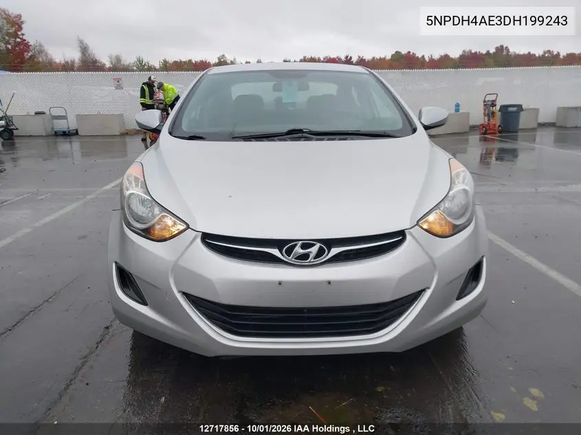 2013 HYUNDAI ELANTRA VIN 5NPDH4AE3DH199243 — фото 12