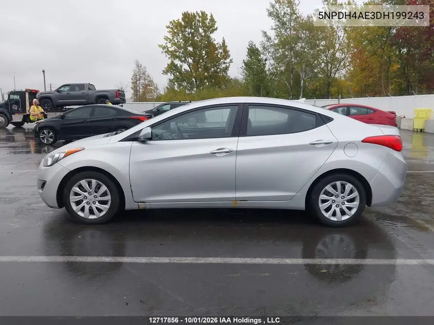 2013 HYUNDAI ELANTRA VIN 5NPDH4AE3DH199243 — фото 14