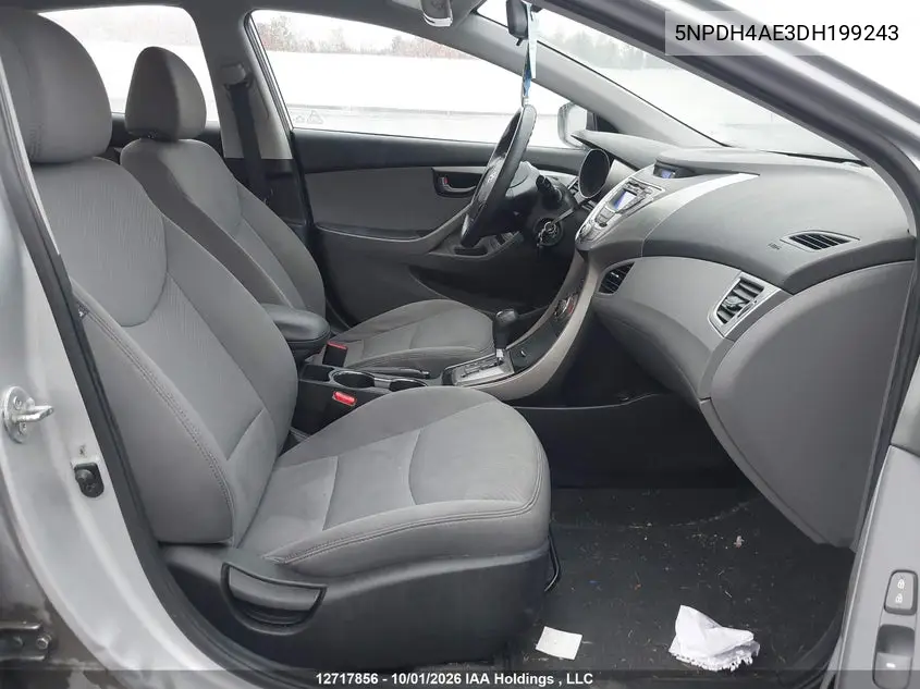 2013 HYUNDAI ELANTRA VIN 5NPDH4AE3DH199243 — фото 5