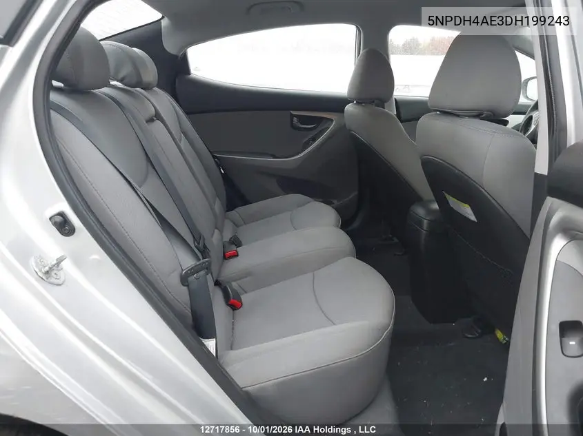2013 HYUNDAI ELANTRA VIN 5NPDH4AE3DH199243 — фото 8