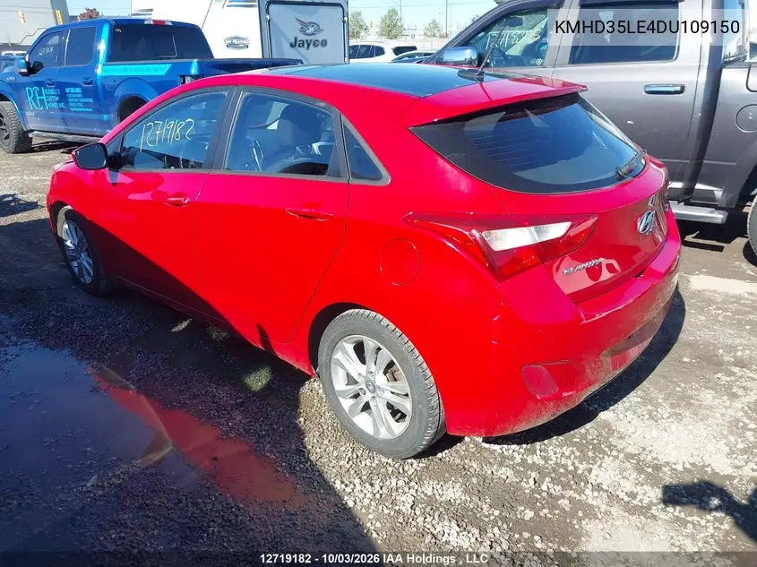 2013 HYUNDAI ELANTRA VIN KMHD35LE4DU109150 — фото 3