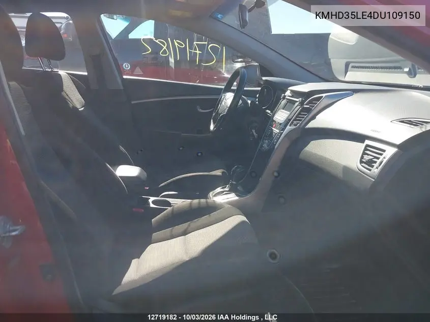 2013 HYUNDAI ELANTRA VIN KMHD35LE4DU109150 — фото 5