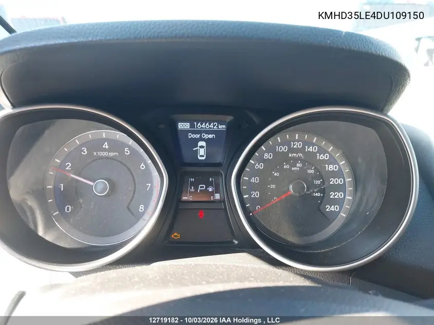 2013 HYUNDAI ELANTRA VIN KMHD35LE4DU109150 — фото 7