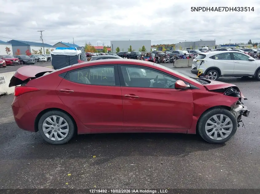 2013 HYUNDAI ELANTRA VIN 5NPDH4AE7DH433514 — фото 14