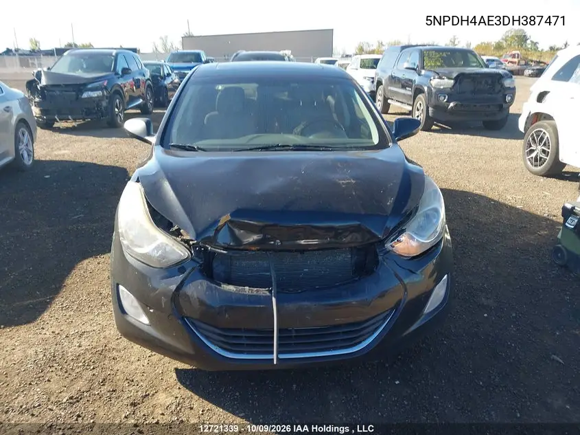 2013 HYUNDAI ELANTRA VIN 5NPDH4AE3DH387471 — фото 12