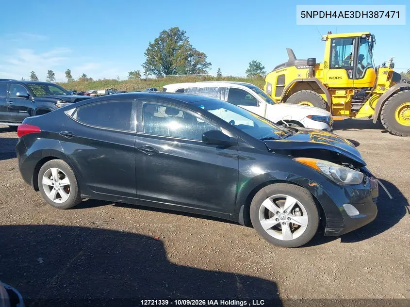 2013 HYUNDAI ELANTRA VIN 5NPDH4AE3DH387471 — фото 13