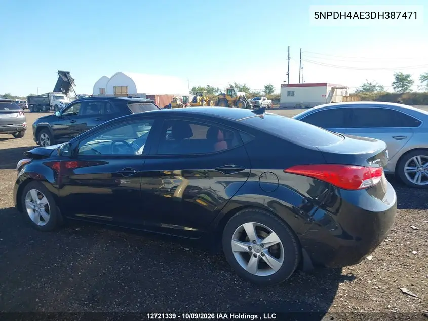 2013 HYUNDAI ELANTRA VIN 5NPDH4AE3DH387471 — фото 14