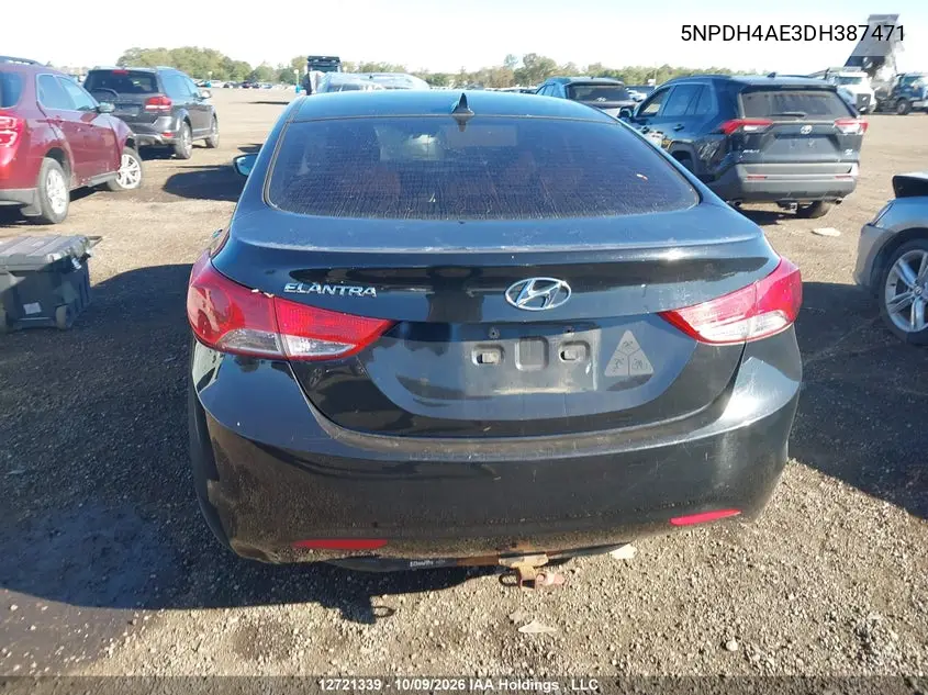 2013 HYUNDAI ELANTRA VIN 5NPDH4AE3DH387471 — фото 16