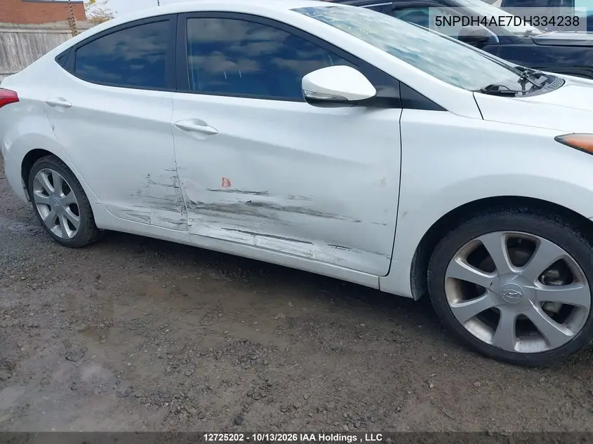 2013 HYUNDAI ELANTRA VIN 5NPDH4AE7DH334238 — фото 6