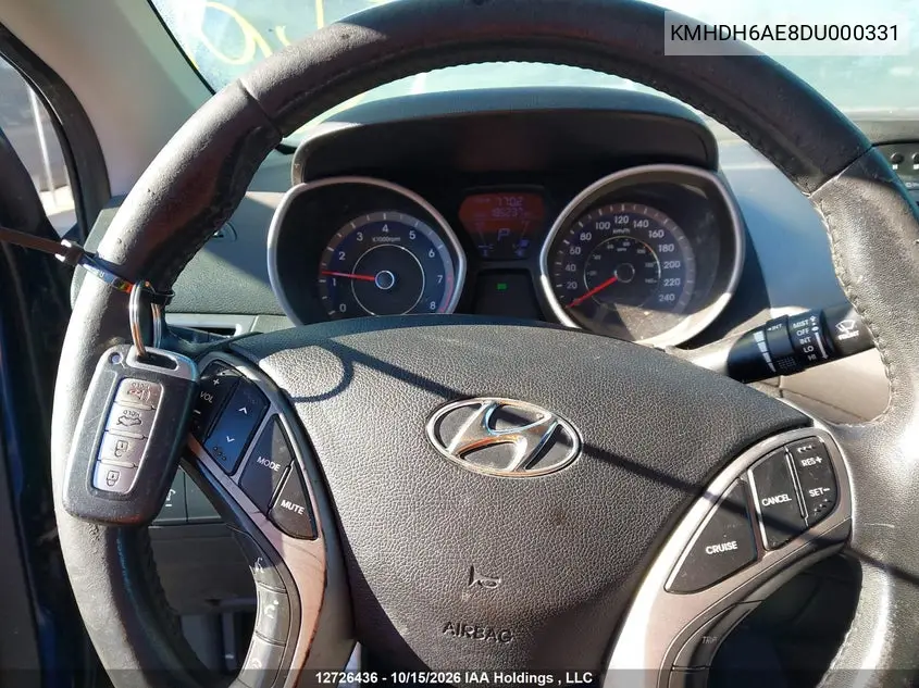 2013 HYUNDAI ELANTRA VIN KMHDH6AE8DU000331 — фото 11