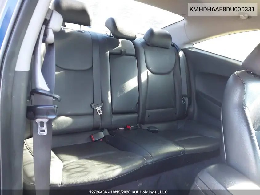 2013 HYUNDAI ELANTRA VIN KMHDH6AE8DU000331 — фото 8