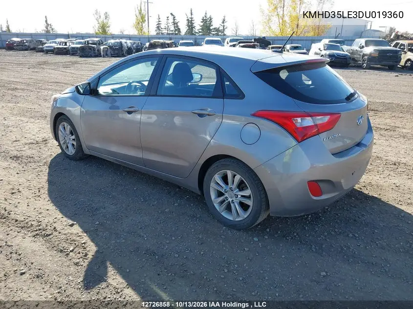 2013 HYUNDAI ELANTRA VIN KMHD35LE3DU019360 — фото 3