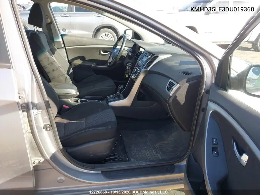 2013 HYUNDAI ELANTRA VIN KMHD35LE3DU019360 — фото 5