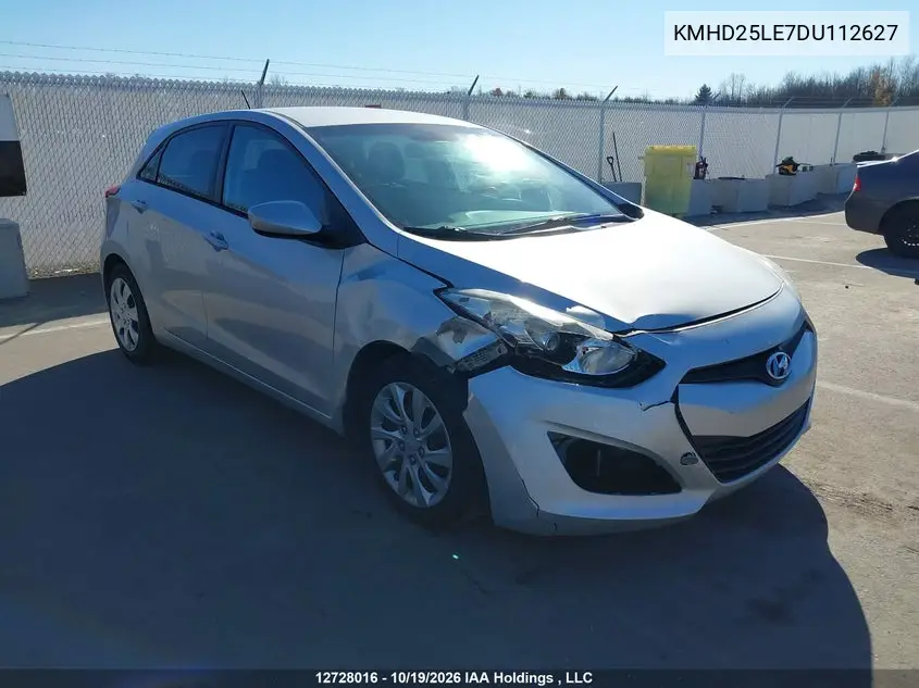 HYUNDAI ELANTRA 2013, VIN KMHD25LE7DU112627