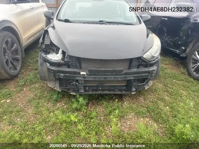2013 HYUNDAI ELANTRA VIN 5NPDH4AE8DH232382 — фото 6