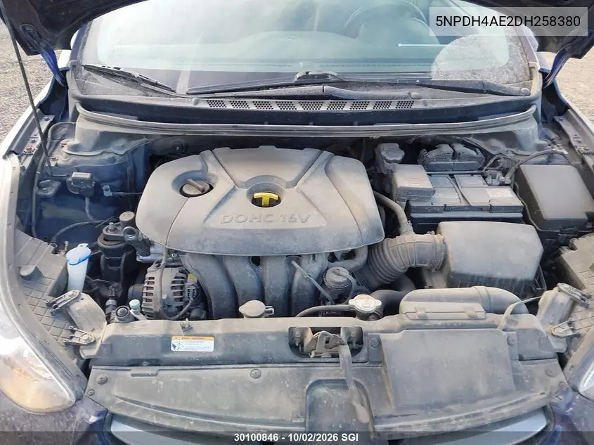 2013 HYUNDAI ELANTRA VIN 5NPDH4AE2DH258380 — фото 10