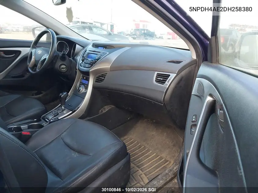2013 HYUNDAI ELANTRA VIN 5NPDH4AE2DH258380 — фото 5