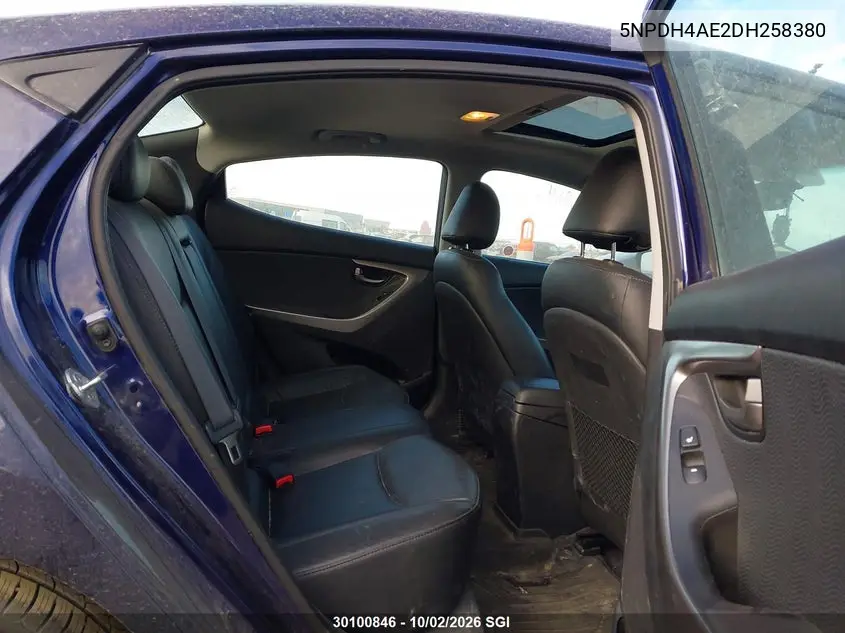 2013 HYUNDAI ELANTRA VIN 5NPDH4AE2DH258380 — фото 8