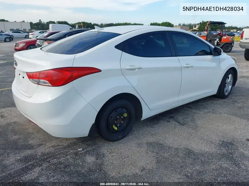 2013 HYUNDAI ELANTRA VIN 5NPDH4AE1DH428034 — фото 4
