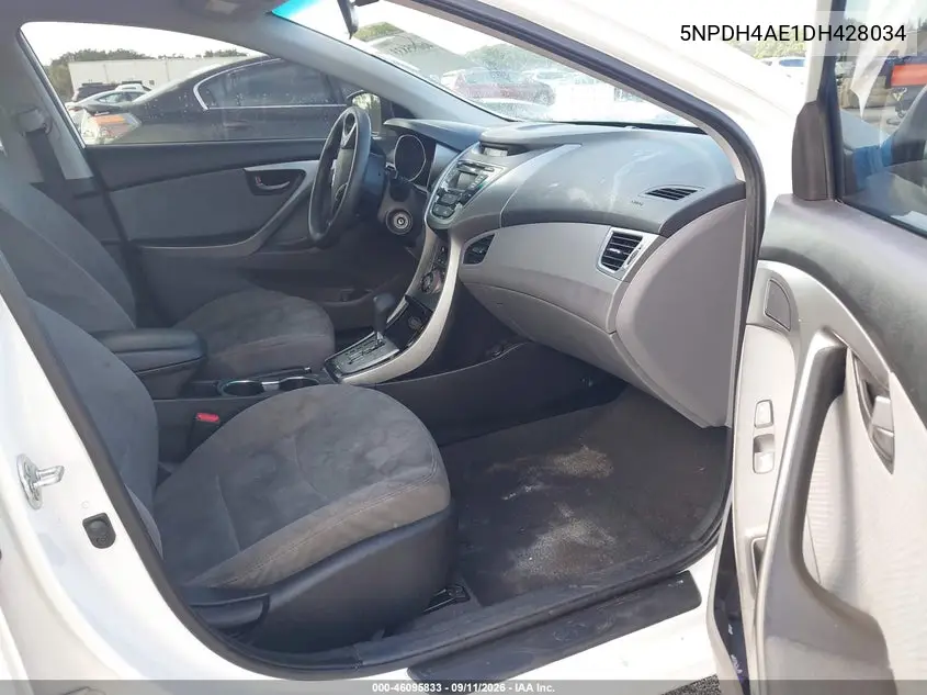 2013 HYUNDAI ELANTRA VIN 5NPDH4AE1DH428034 — фото 5