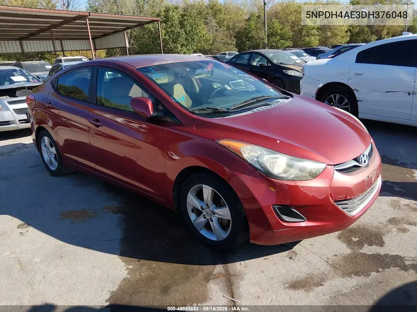 HYUNDAI ELANTRA 2013, VIN 5NPDH4AE3DH376048