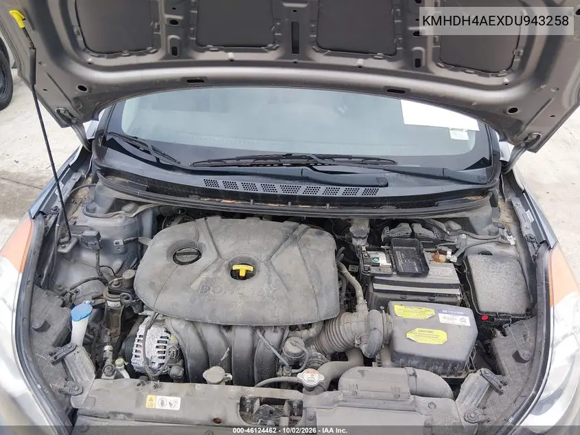 2013 HYUNDAI ELANTRA VIN KMHDH4AEXDU943258 — фото 10